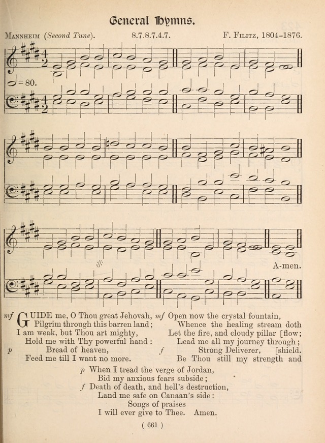 Church Hymns: with tunes (New ed.) page 661