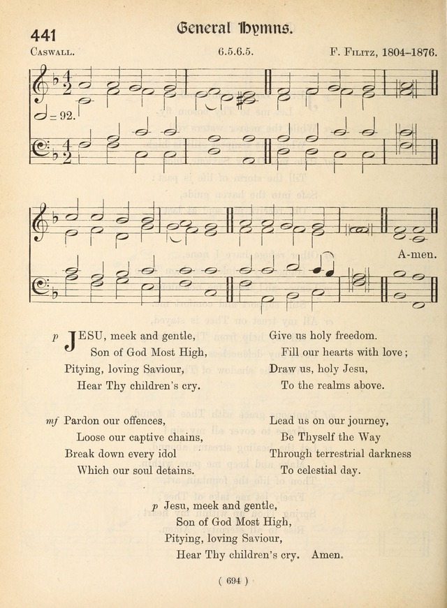 Church Hymns: with tunes (New ed.) page 694