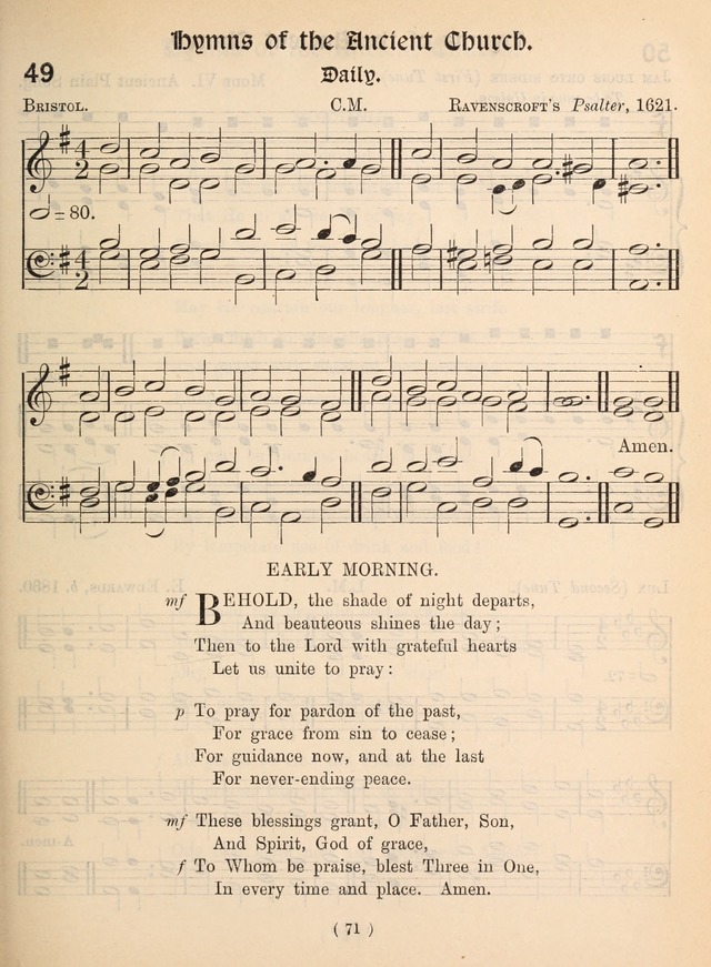 Church Hymns: with tunes (New ed.) page 71