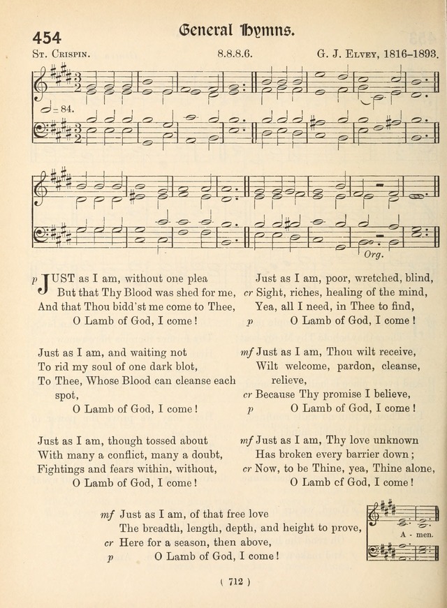 Church Hymns: with tunes (New ed.) page 712