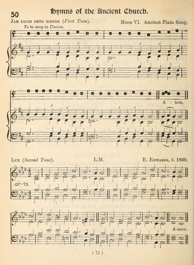 Church Hymns: with tunes (New ed.) page 72