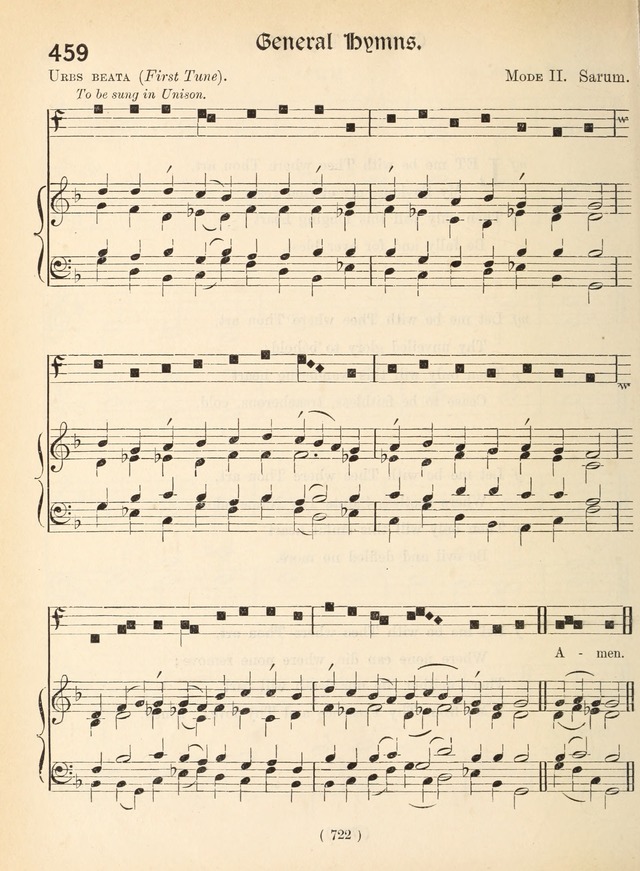 Church Hymns: with tunes (New ed.) page 722