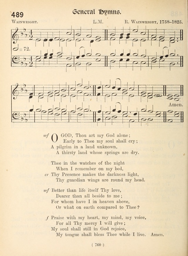 Church Hymns: with tunes (New ed.) page 760