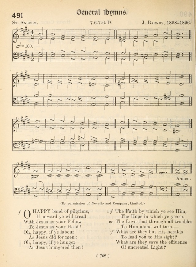 Church Hymns: with tunes (New ed.) page 762