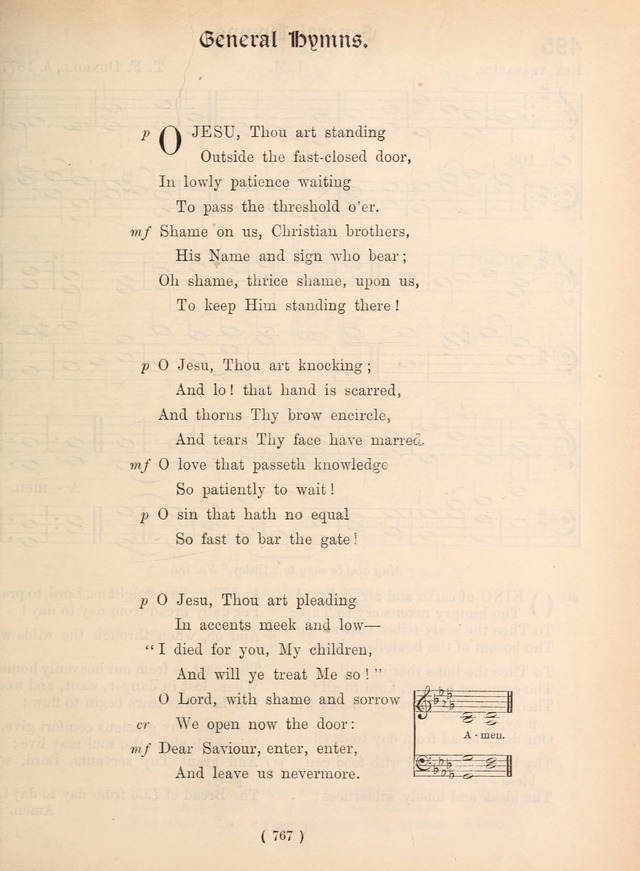Church Hymns: with tunes (New ed.) page 767