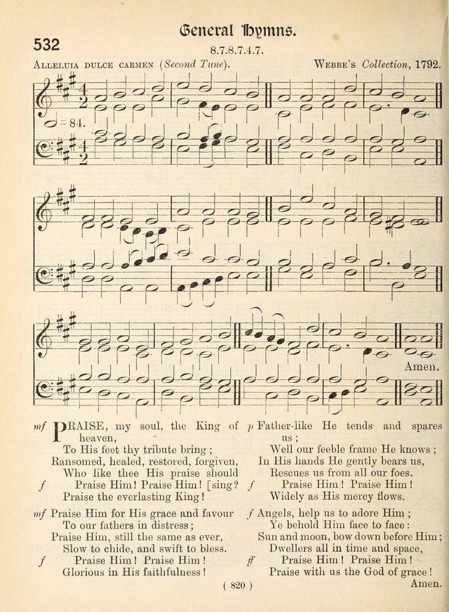 Church Hymns: with tunes (New ed.) page 820