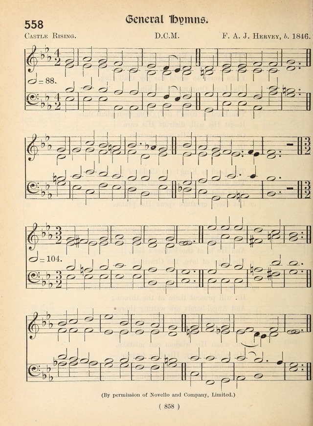 Church Hymns: with tunes (New ed.) page 858
