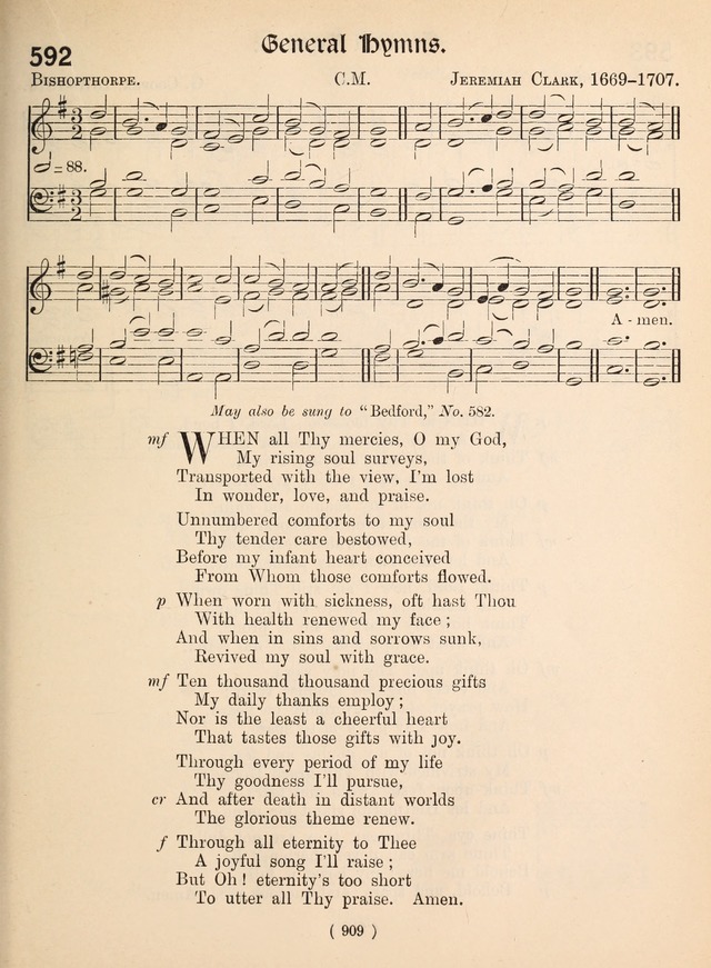 Church Hymns: with tunes (New ed.) page 909