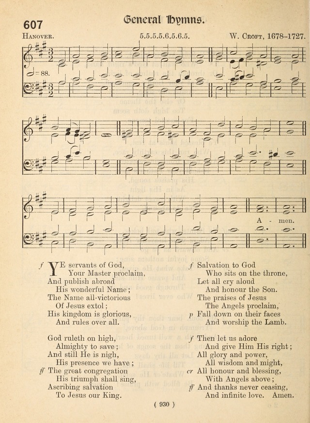 Church Hymns: with tunes (New ed.) page 930