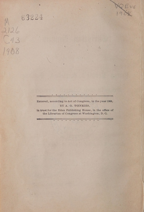 Christian Hymns: for the use of Young People