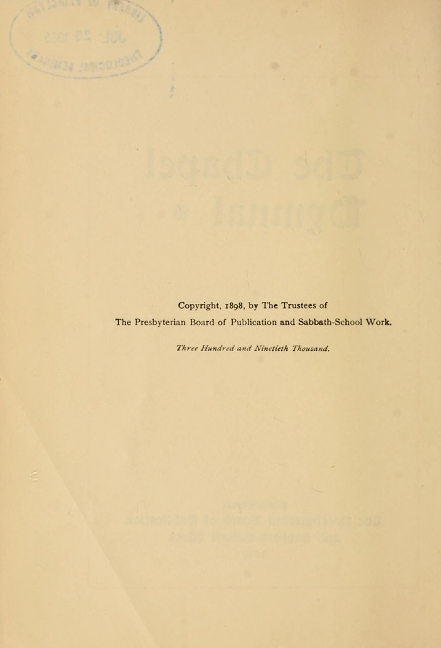 The Chapel Hymnal page 3