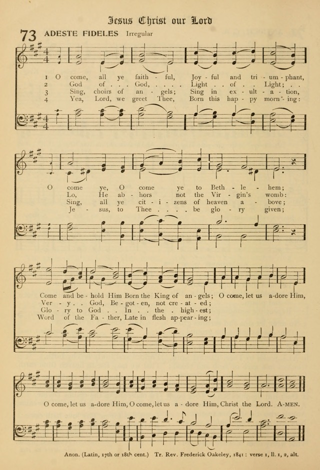 The Chapel Hymnal page 73