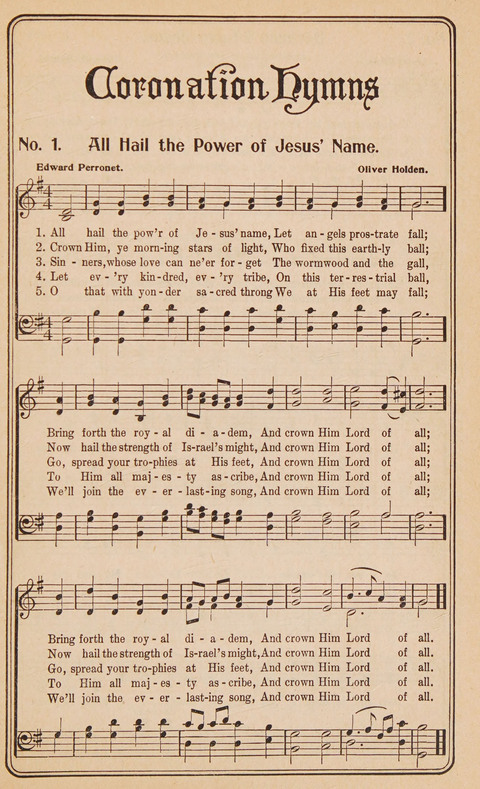 Coronation Hymns: for the Church and Sunday-school (with supplement) page 1