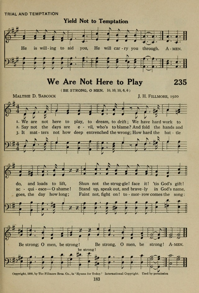 The Century Hymnal page 183