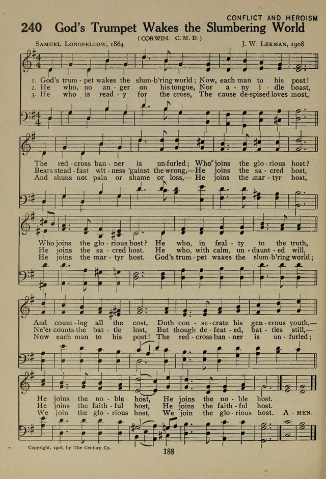 The Century Hymnal page 188