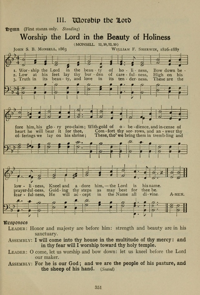 The Century Hymnal page 351