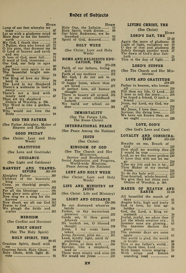 The Century Hymnal page xix