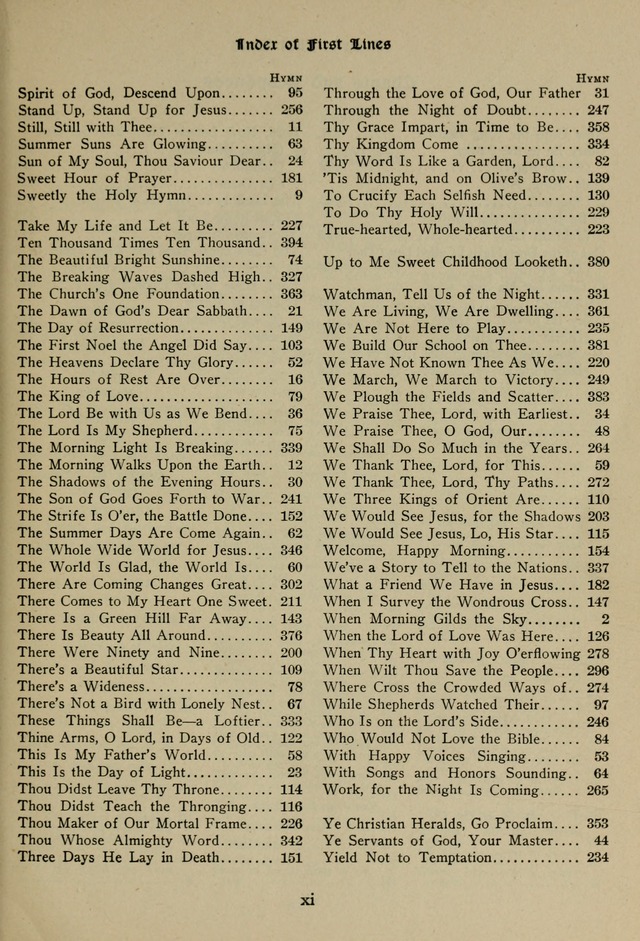 The Century Hymnal page xv