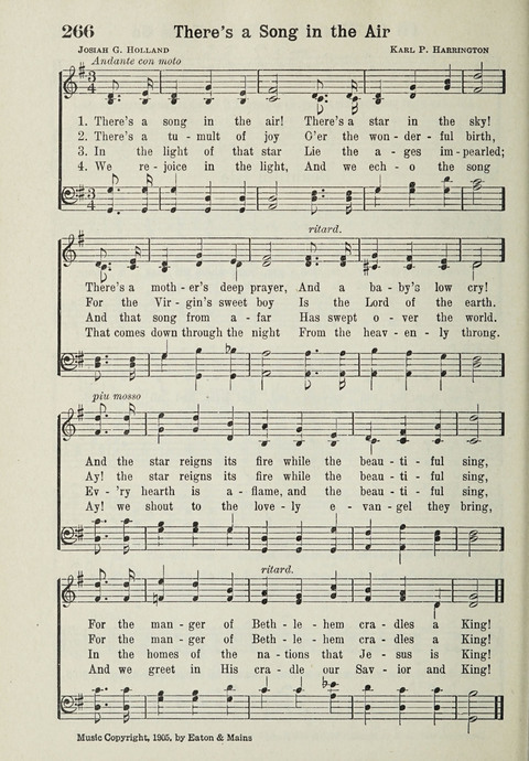 The Cokesbury Hymnal 266. There's a song in the air! There's a star in ...