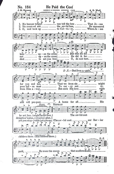 Crowning Hymns No. 8: for conventions, singing societies, etc. page 209