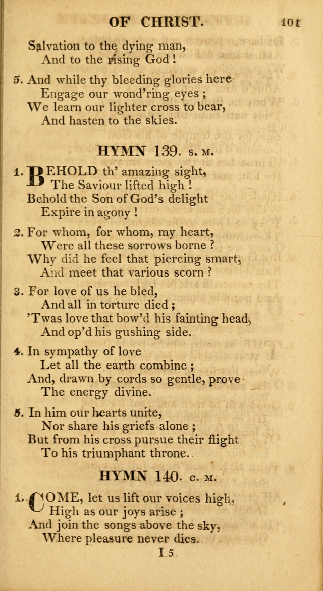 A Collection of Hymns and A Liturgy: for the use of Evangelical Lutheran Churches; to which are added prayers for families and individuals page 101