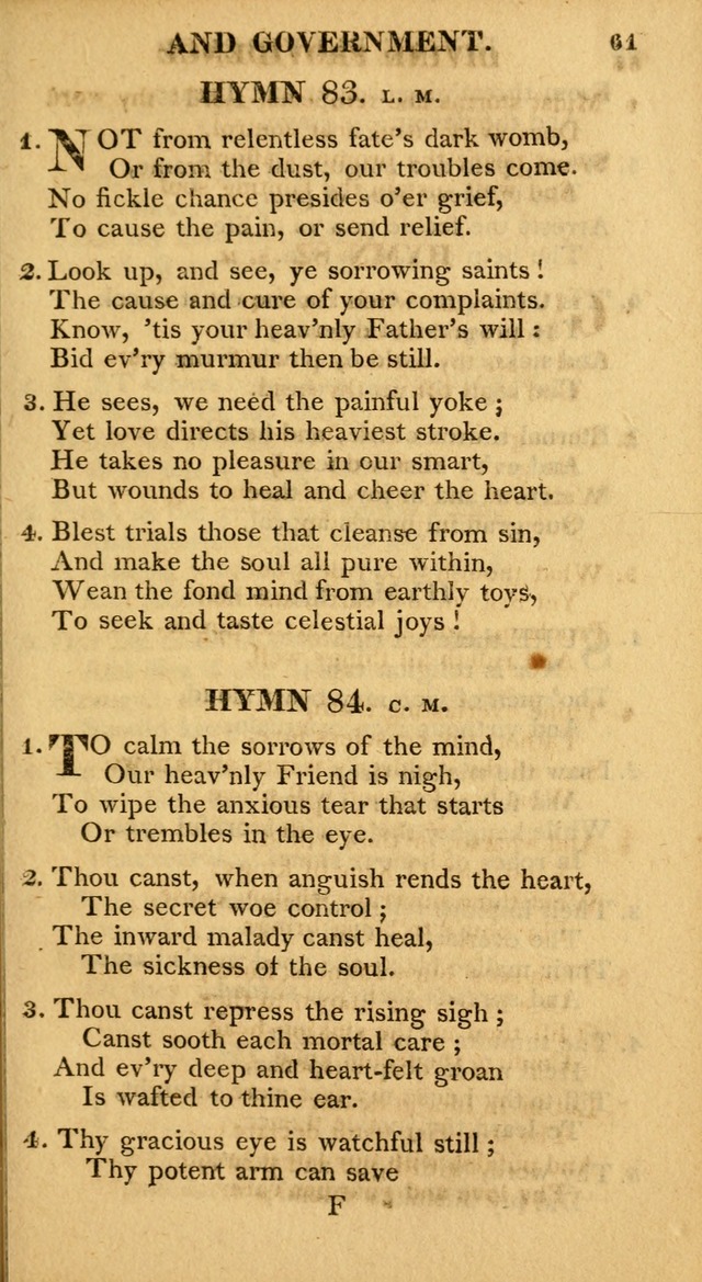 A Collection of Hymns and A Liturgy: for the use of Evangelical Lutheran Churches; to which are added prayers for families and individuals page 61