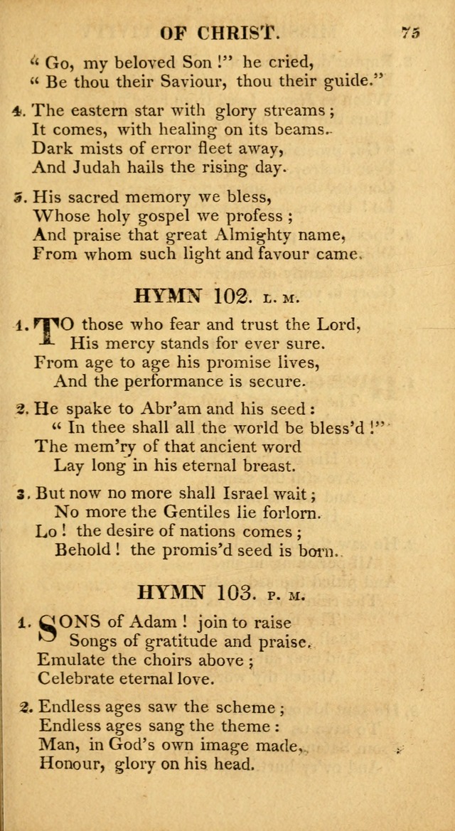 A Collection of Hymns and A Liturgy: for the use of Evangelical Lutheran Churches; to which are added prayers for families and individuals page 75