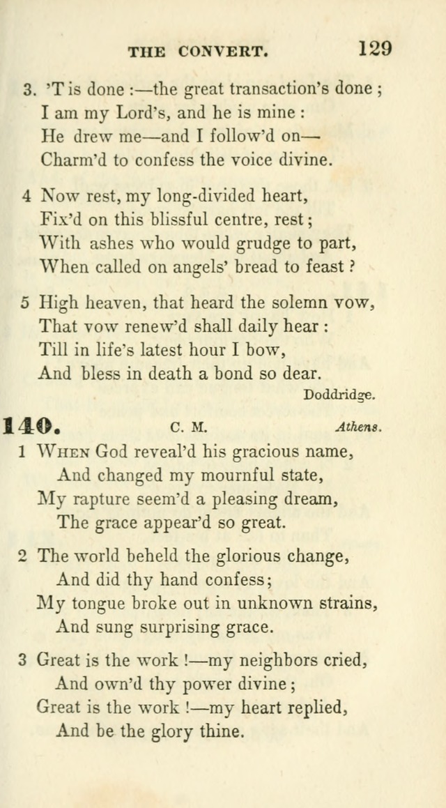 Conference Hymns : adapted to religious conferences, and meetings for prayer, to which is added a selection of the most favorite melodies in common use page 129