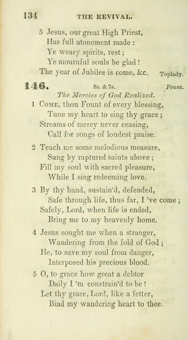 Conference Hymns : adapted to religious conferences, and meetings for prayer, to which is added a selection of the most favorite melodies in common use page 134