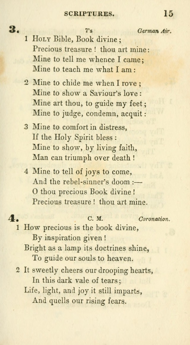 Conference Hymns : adapted to religious conferences, and meetings for prayer, to which is added a selection of the most favorite melodies in common use page 15