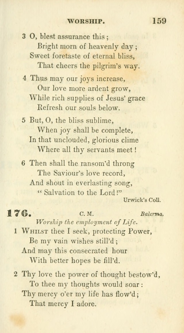 Conference Hymns : adapted to religious conferences, and meetings for prayer, to which is added a selection of the most favorite melodies in common use page 161
