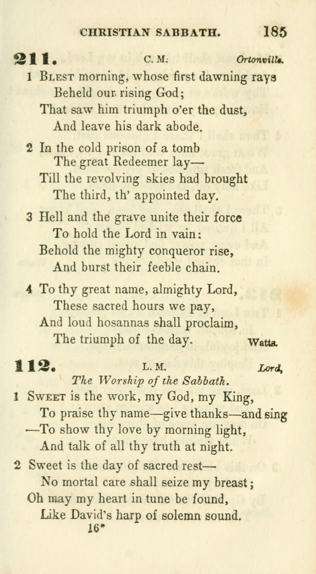 Conference Hymns : adapted to religious conferences, and meetings for prayer, to which is added a selection of the most favorite melodies in common use page 187