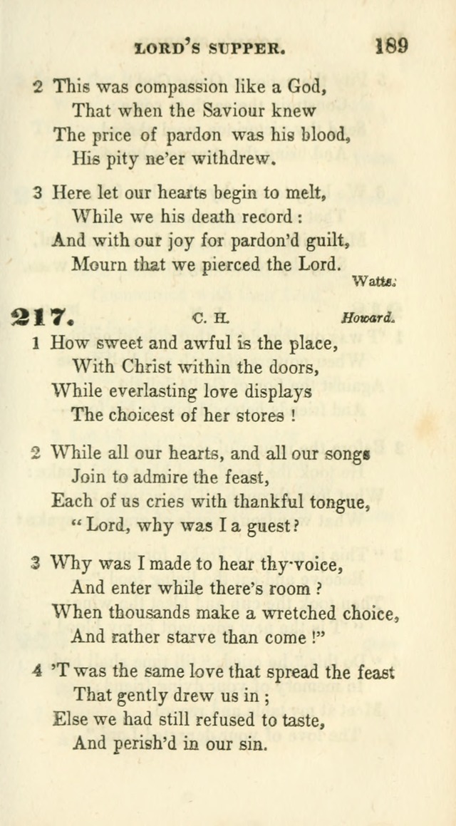 Conference Hymns : adapted to religious conferences, and meetings for prayer, to which is added a selection of the most favorite melodies in common use page 191
