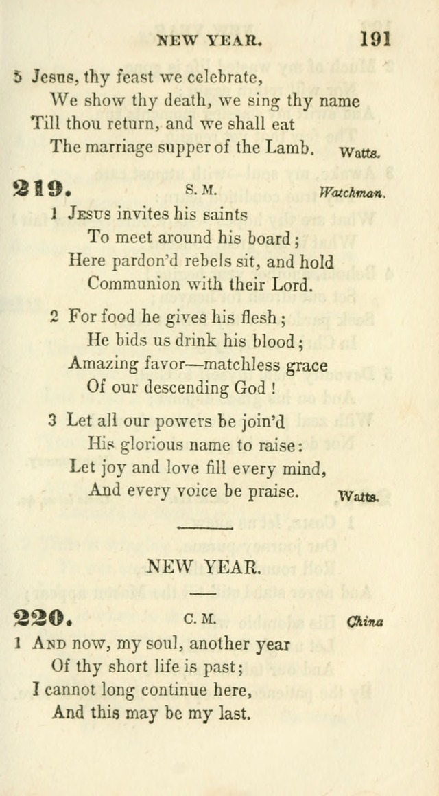 Conference Hymns : adapted to religious conferences, and meetings for prayer, to which is added a selection of the most favorite melodies in common use page 193