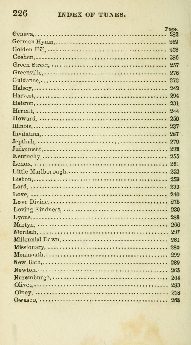 Conference Hymns : adapted to religious conferences, and meetings for prayer, to which is added a selection of the most favorite melodies in common use page 230