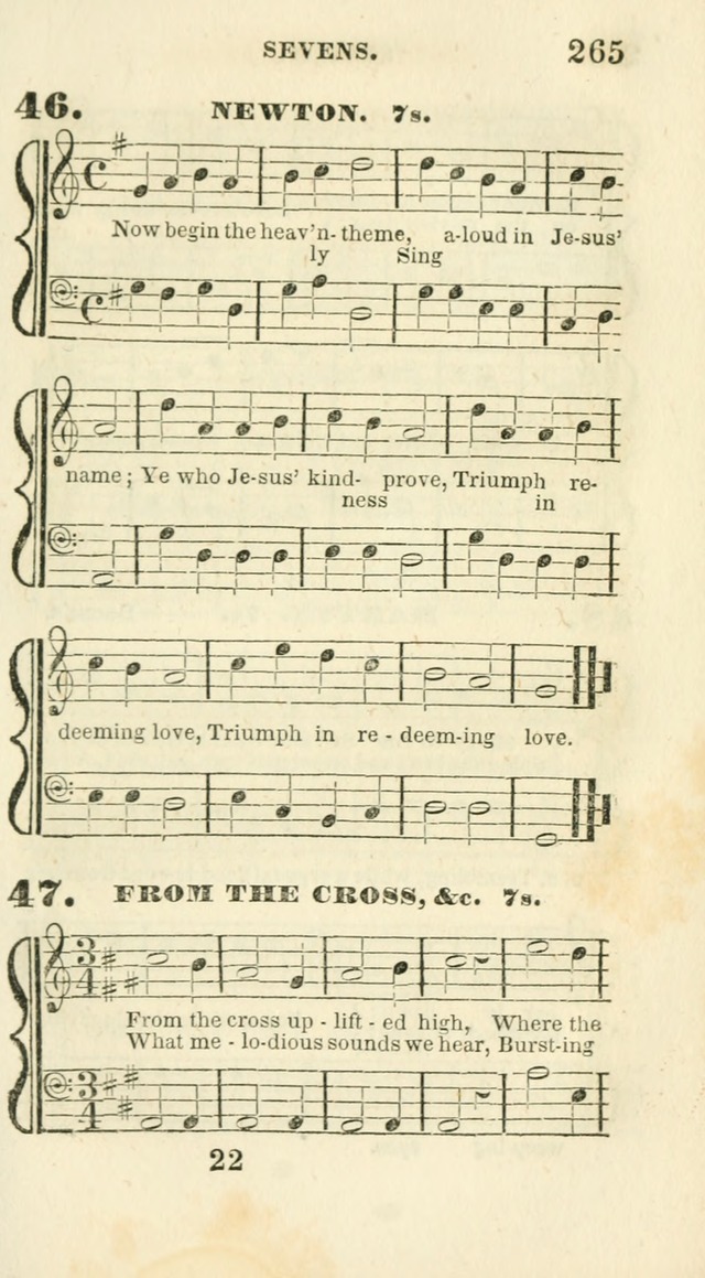 Conference Hymns : adapted to religious conferences, and meetings for prayer, to which is added a selection of the most favorite melodies in common use page 269