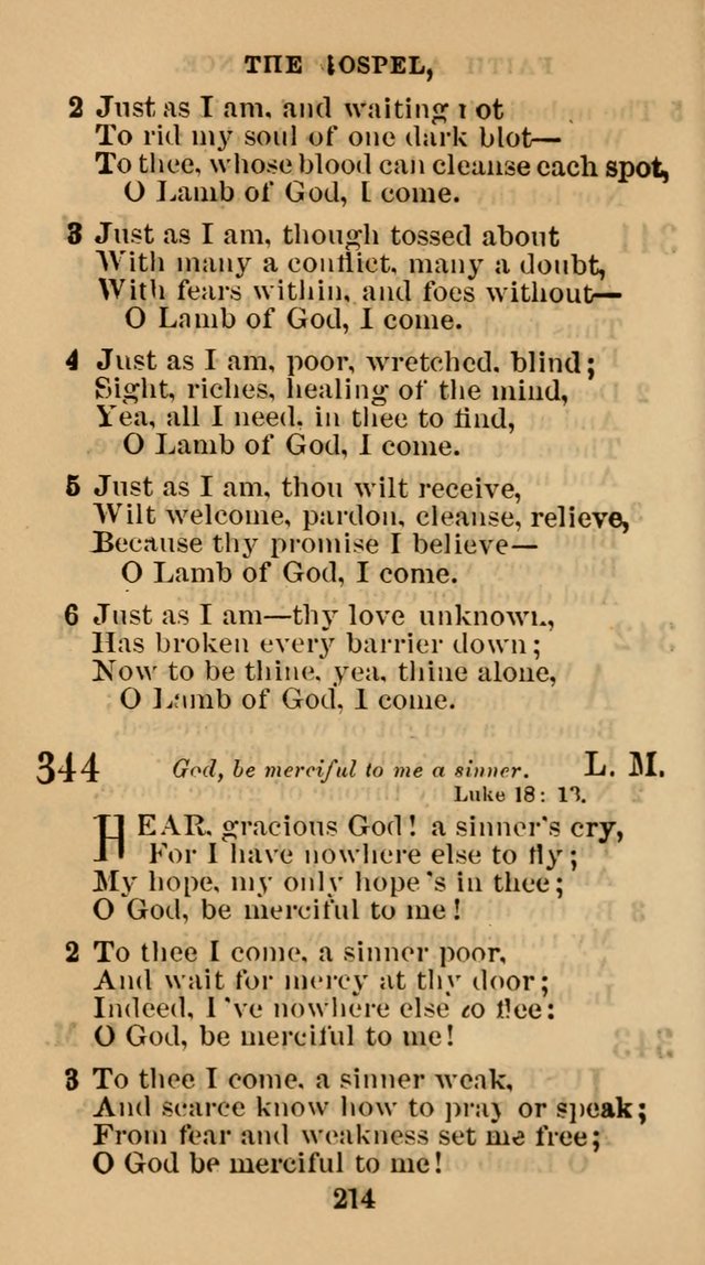 The Christian Hymn Book: a compilation of psalms, hymns and spiritual songs, original and selected (Rev. and enl.) page 223