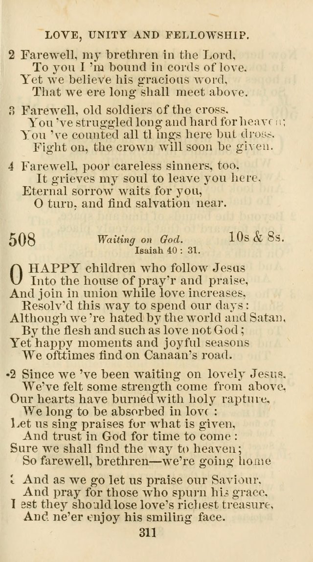 The Christian Hymn Book: a compilation of psalms, hymns and spiritual songs, original and selected (Rev. and enl.) page 320
