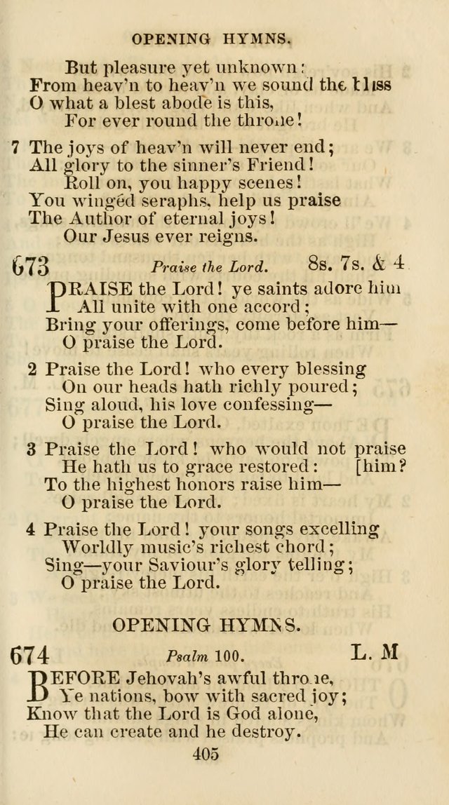 The Christian Hymn Book: a compilation of psalms, hymns and spiritual songs, original and selected (Rev. and enl.) page 414