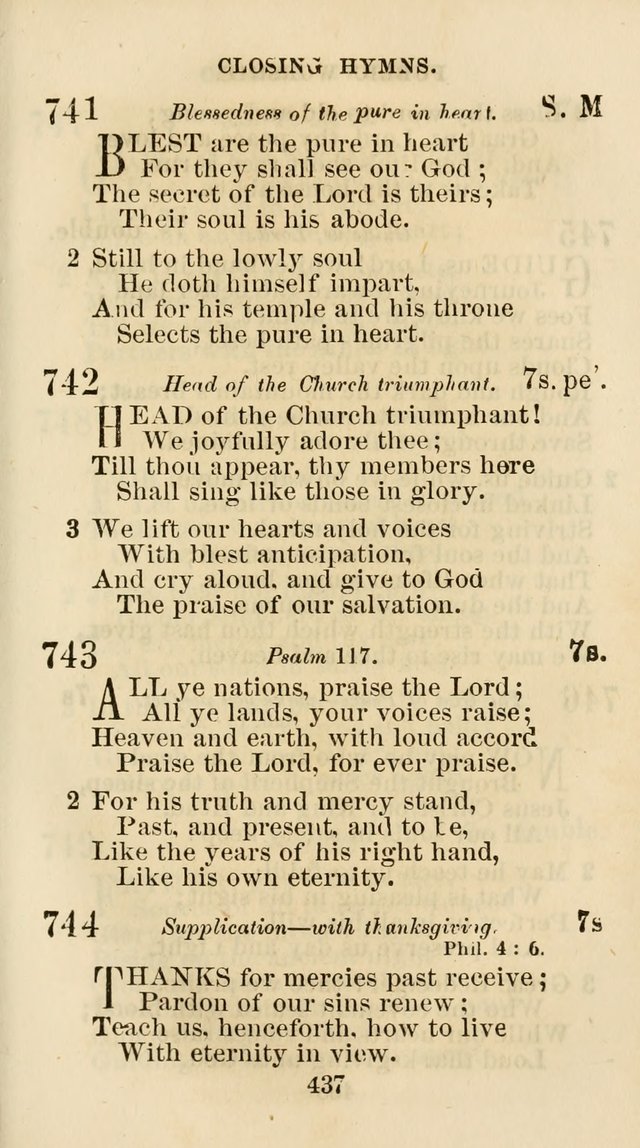 The Christian Hymn Book: a compilation of psalms, hymns and spiritual songs, original and selected (Rev. and enl.) page 446