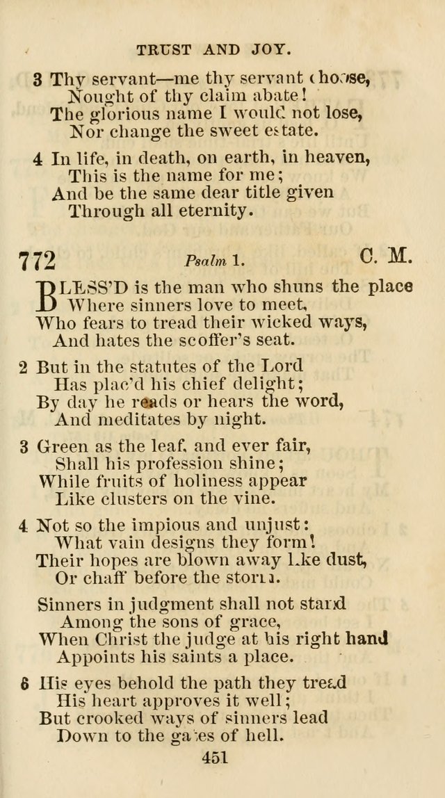The Christian Hymn Book: a compilation of psalms, hymns and spiritual songs, original and selected (Rev. and enl.) page 460