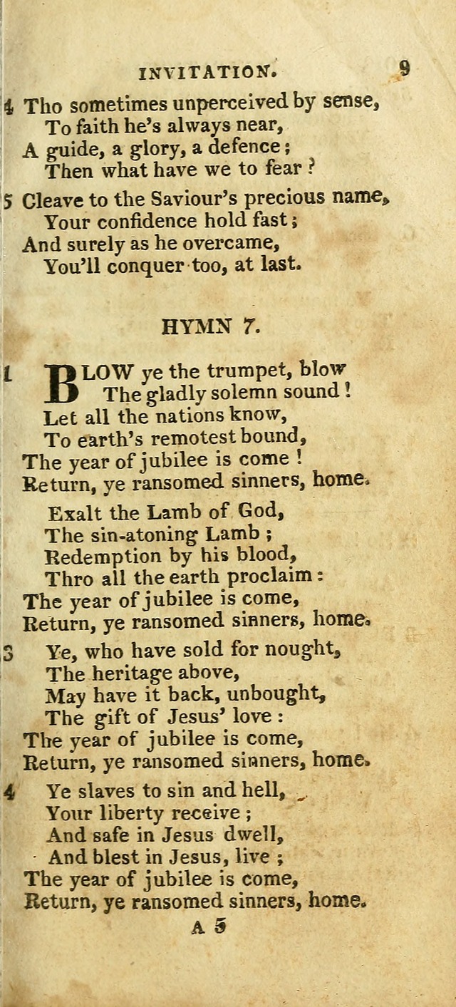 The Christian Hymn-Book (Corr. and Enl., 3rd. ed.) page 9