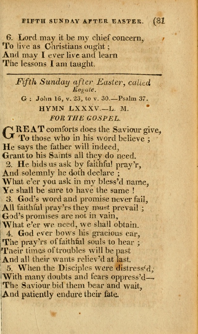 Church Hymn Book: consisting of newly composed hymns with the addition of hymns and psalms, from other authors, carefully adapted for the use of public worship, and many other occasions (1st ed.) page 100
