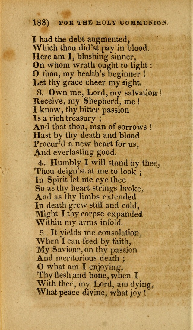 Church Hymn Book: consisting of newly composed hymns with the addition of hymns and psalms, from other authors, carefully adapted for the use of public worship, and many other occasions (1st ed.) page 207
