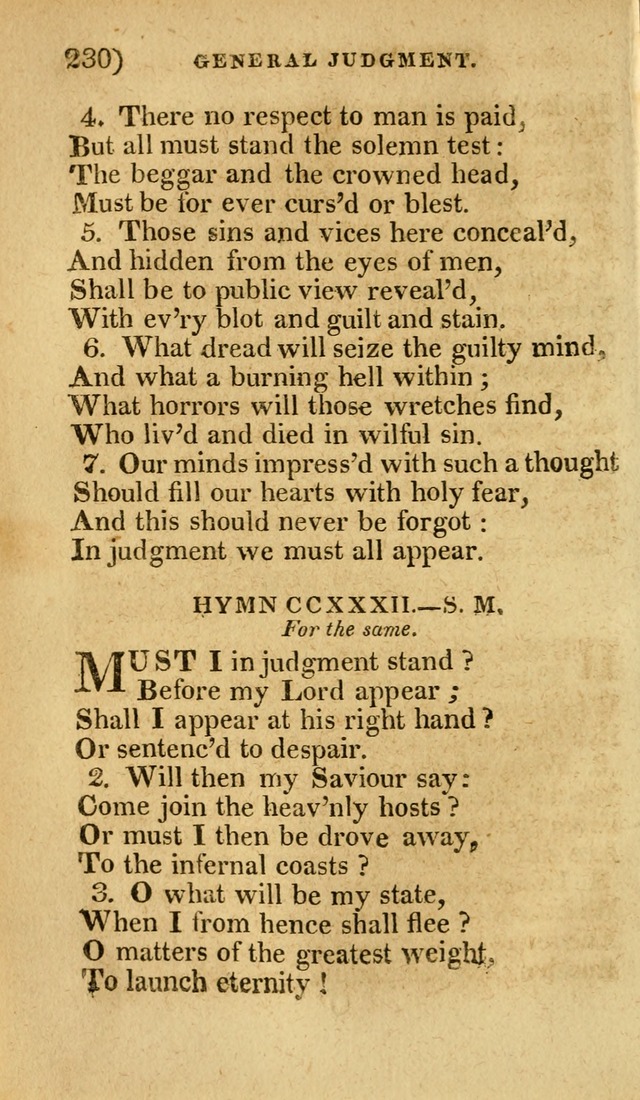 Church Hymn Book: consisting of newly composed hymns with the addition of hymns and psalms, from other authors, carefully adapted for the use of public worship, and many other occasions (1st ed.) page 249