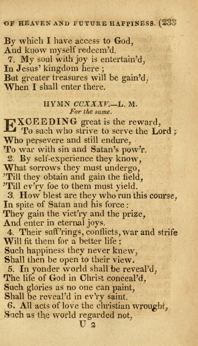 Church Hymn Book: consisting of newly composed hymns with the addition of hymns and psalms, from other authors, carefully adapted for the use of public worship, and many other occasions (1st ed.) page 252