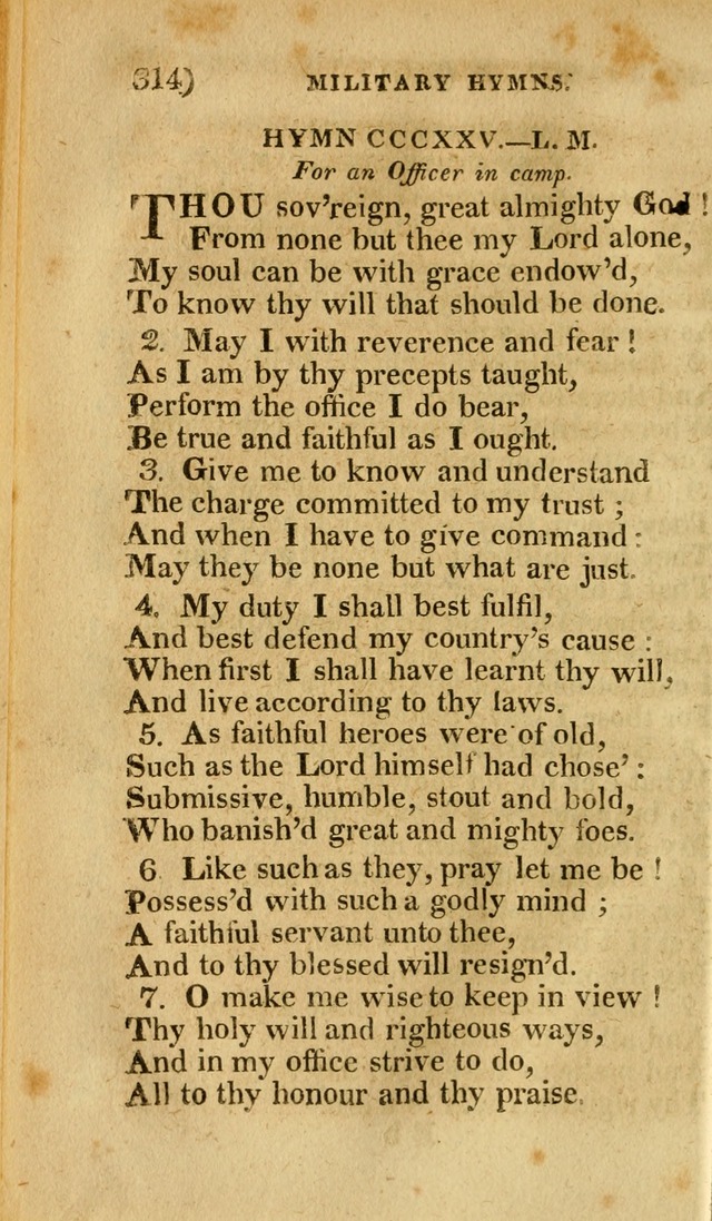 Church Hymn Book: consisting of newly composed hymns with the addition of hymns and psalms, from other authors, carefully adapted for the use of public worship, and many other occasions (1st ed.) page 333