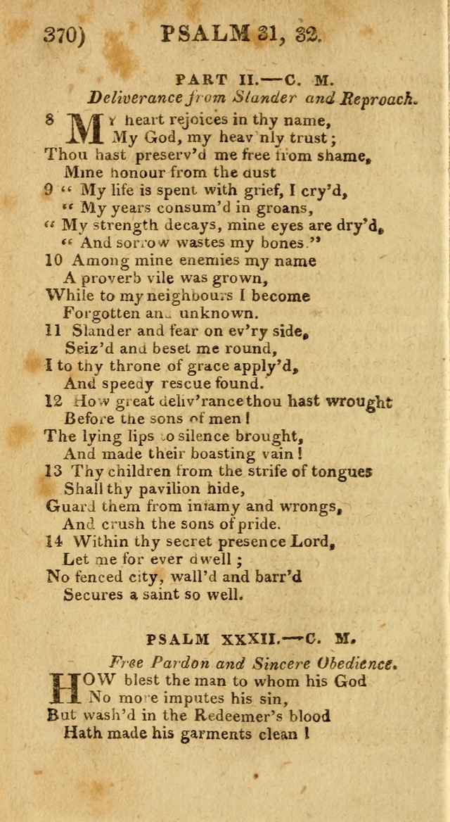 Church Hymn Book: consisting of newly composed hymns with the addition of hymns and psalms, from other authors, carefully adapted for the use of public worship, and many other occasions (1st ed.) page 389