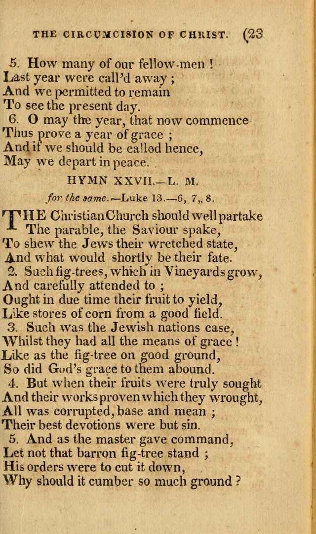 Church Hymn Book: consisting of newly composed hymns with the addition of hymns and psalms, from other authors, carefully adapted for the use of public worship, and many other occasions (1st ed.) page 42