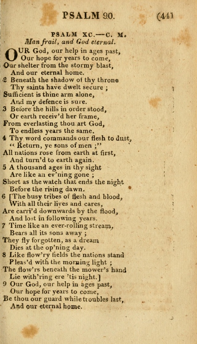 Church Hymn Book: consisting of newly composed hymns with the addition of hymns and psalms, from other authors, carefully adapted for the use of public worship, and many other occasions (1st ed.) page 460